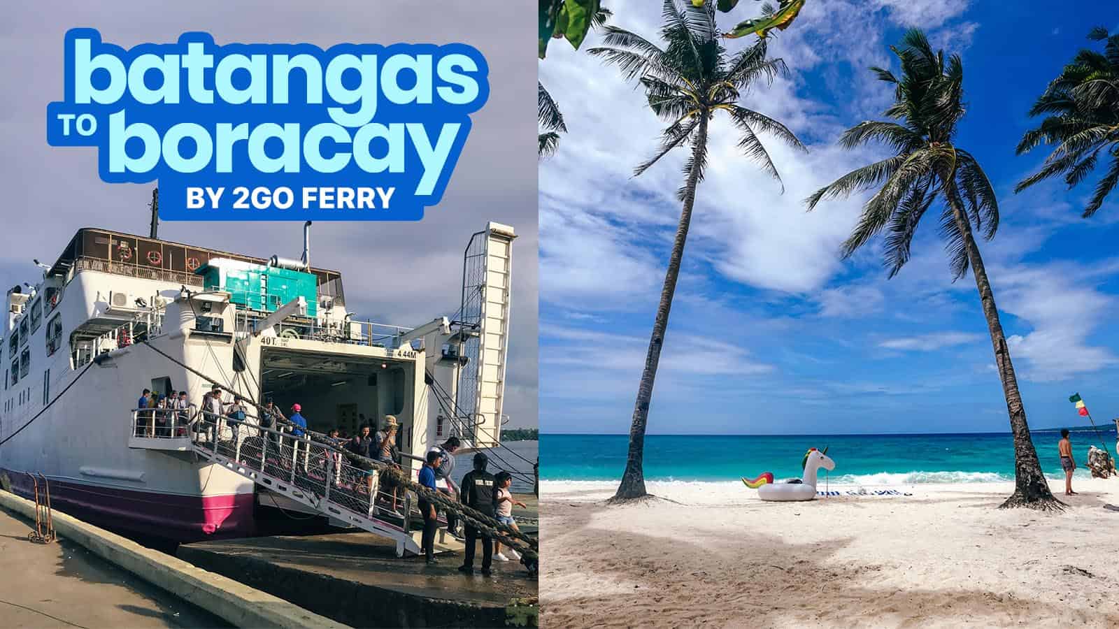 MANILA TO BORACAY via BATANGAS PORT: By Bus + 2GO TRAVEL Ferry