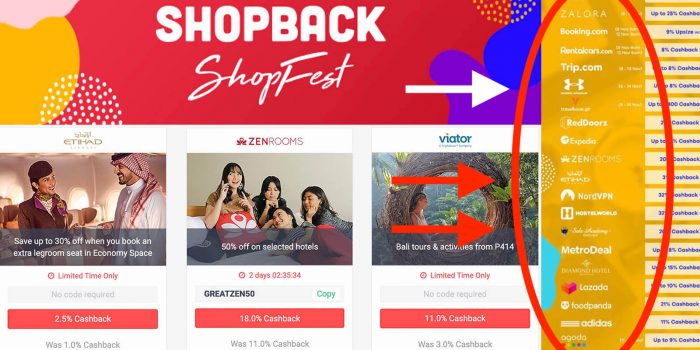 All the TRAVEL DEALS You can Get from the 11.11 ShopBack ShopFest