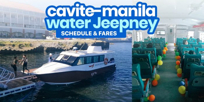 CAVITE TO MANILA (LAWTON & CCP): Ferry or Water Jeepney Schedule & Fares