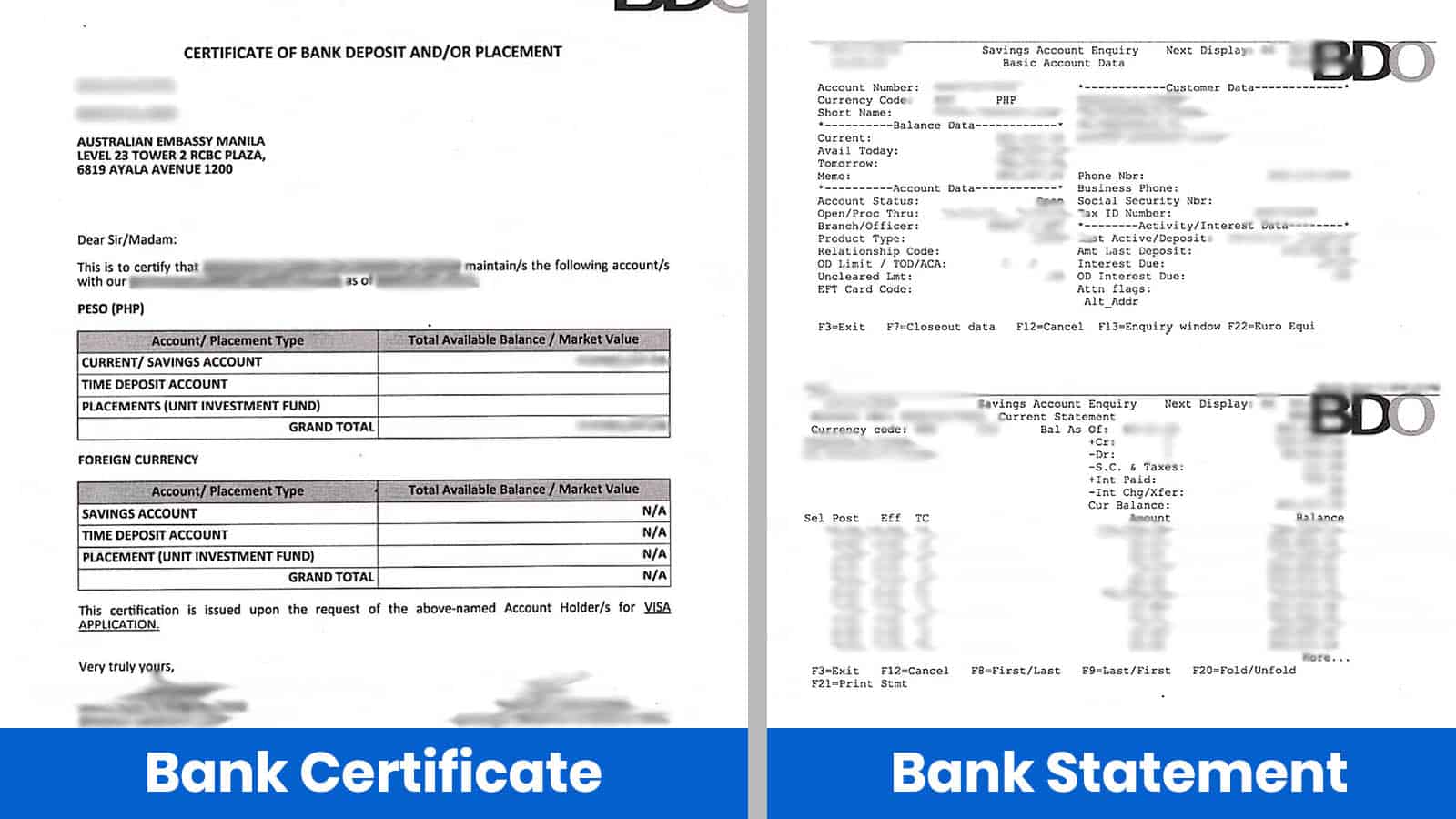 korea tourist visa show money