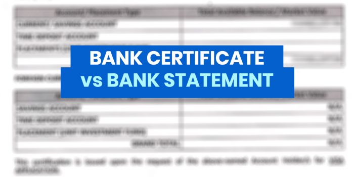 BANK CERTIFICATE vs BANK STATEMENT: What’s the Difference? Which is Needed for Visa Application?