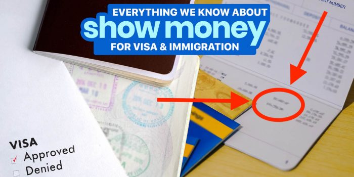 SHOW MONEY for VISA APPLICATION & IMMIGRATION: Everything We Know So Far