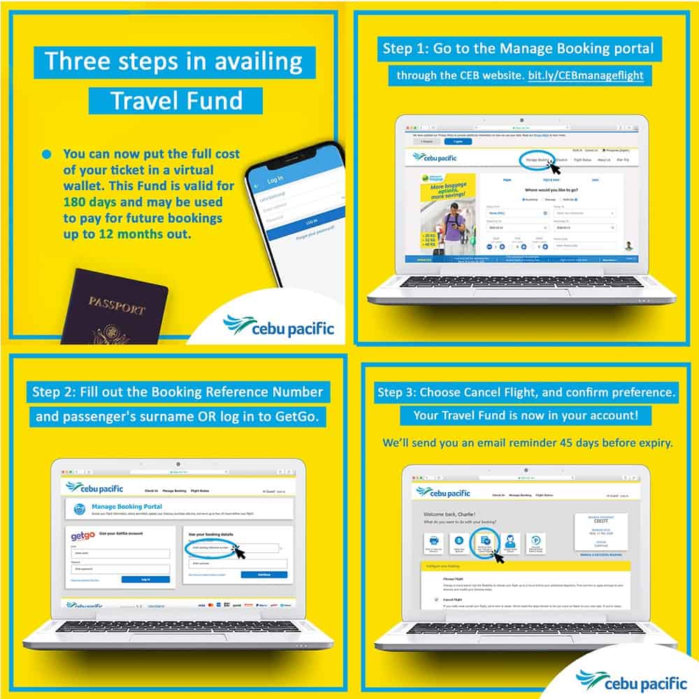 travel fund in cebu pacific