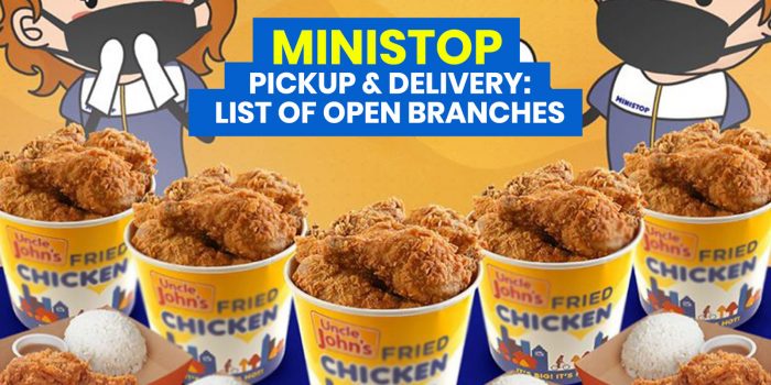 MINISTOP DELIVERY & PICKUP: List of Open Branches + Frozen Packs Menu