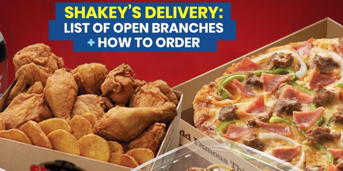 SHAKEY’S DELIVERY: List of Open Branches + Where to Buy Cook-at-Home MOJOS