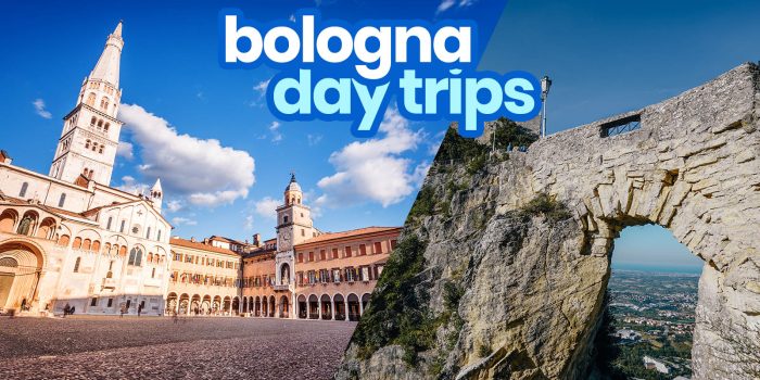 15 DAY TRIP DESTINATIONS from BOLOGNA, ITALY