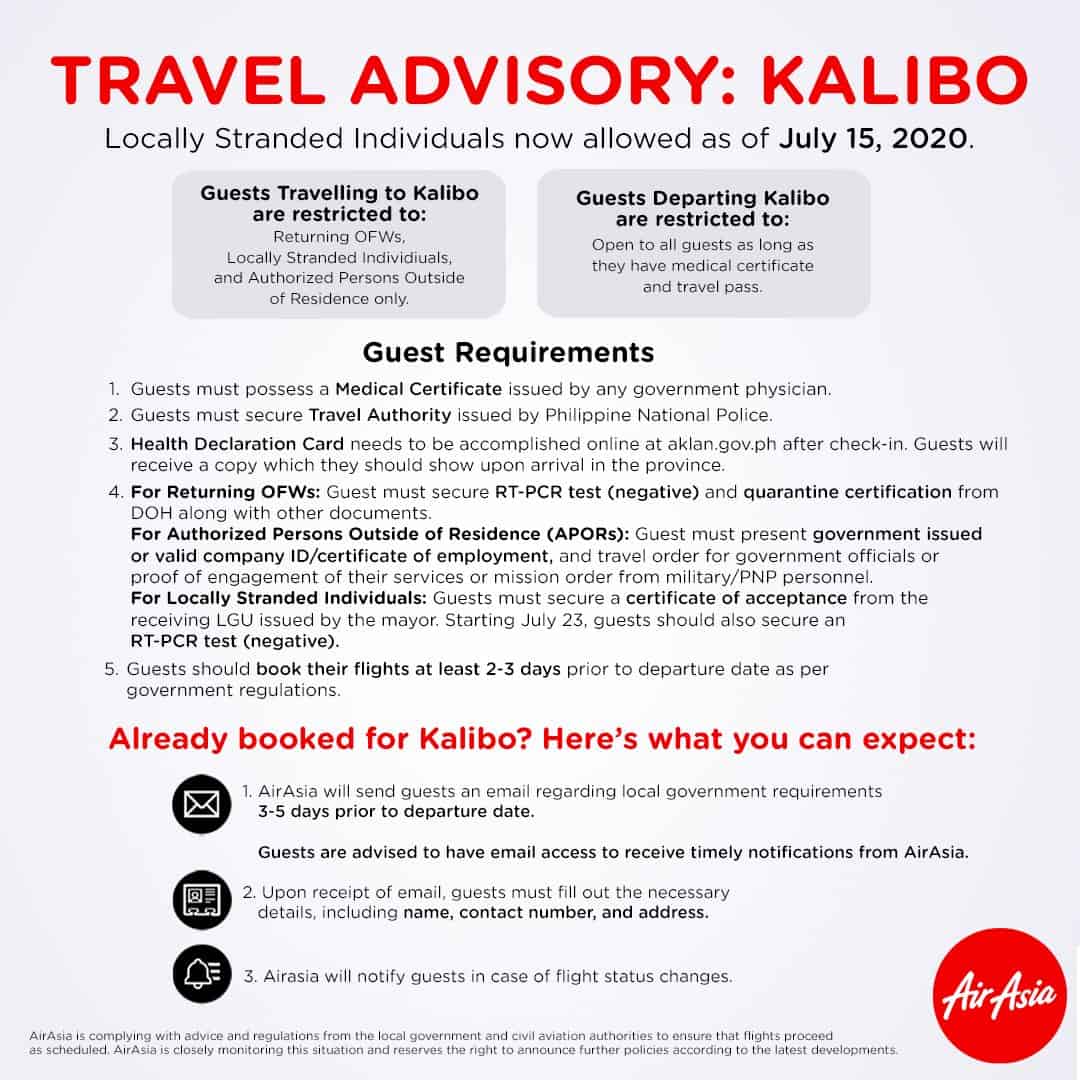 manila to kalibo travel requirements