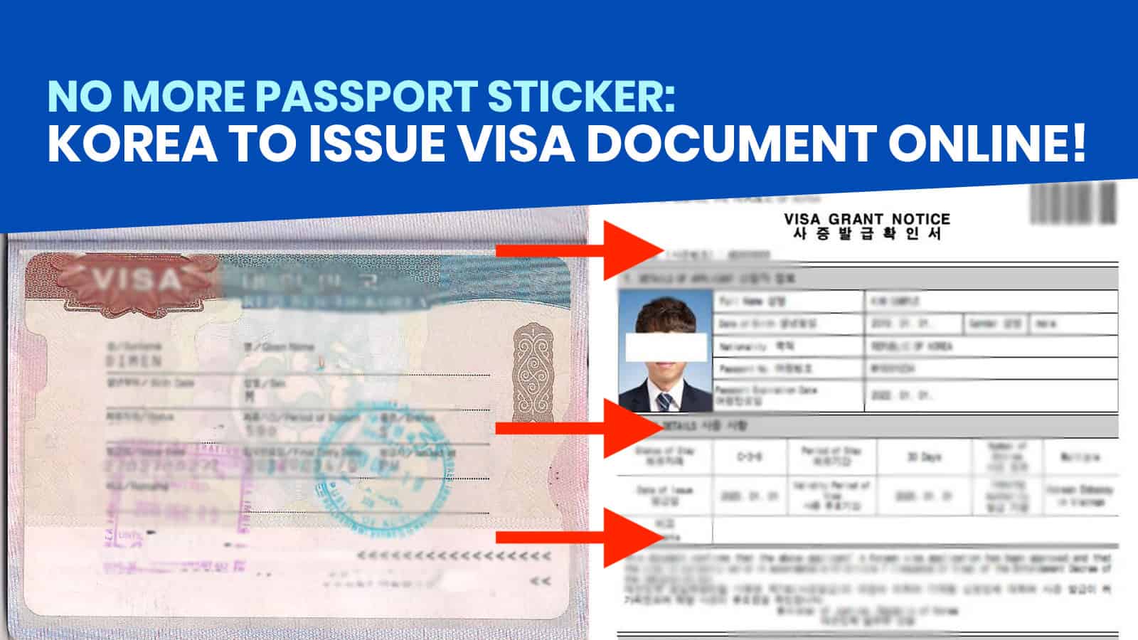 NO MORE STICKER: How to Download & Print KOREAN VISA GRANT NOTICE