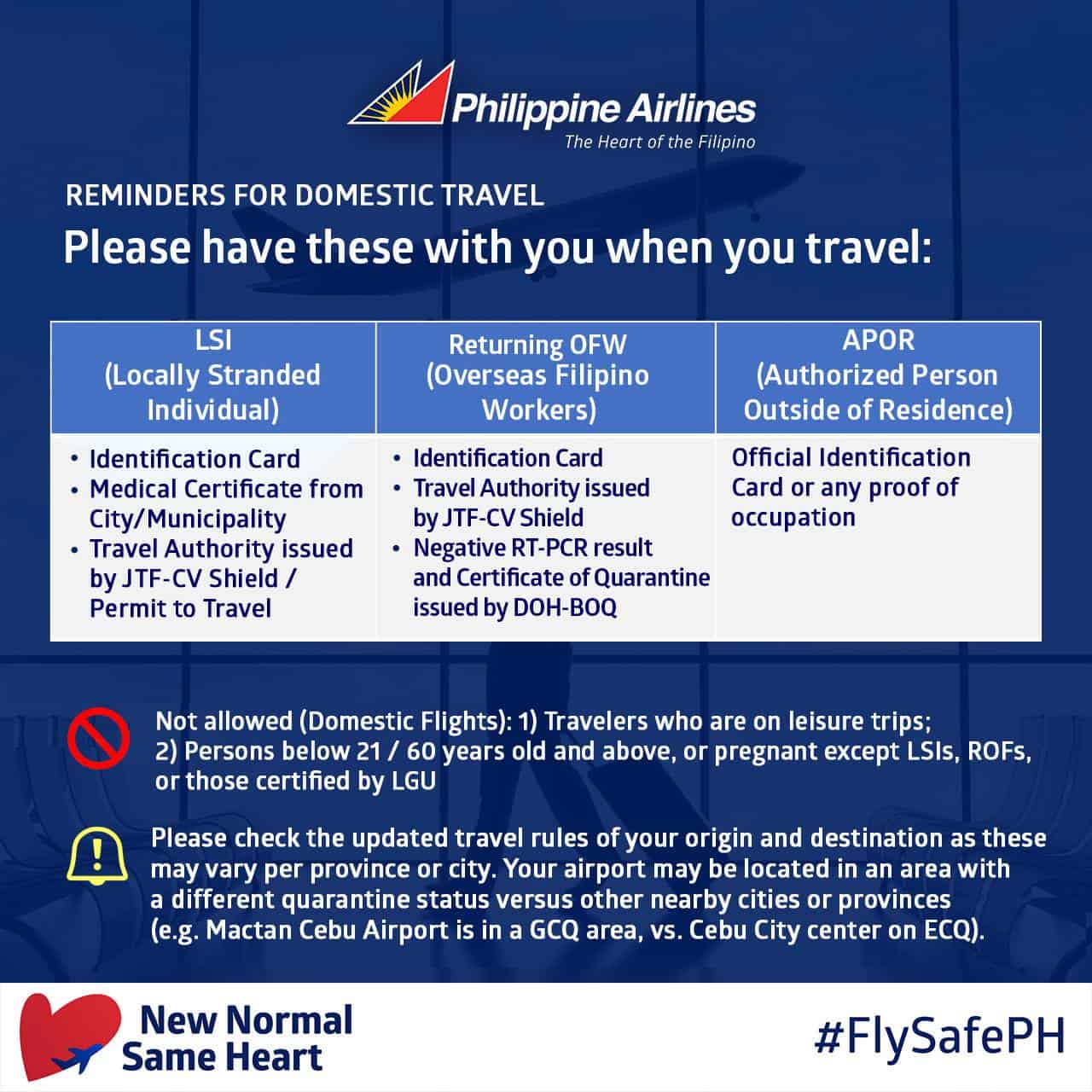 singapore airlines travel requirements philippines