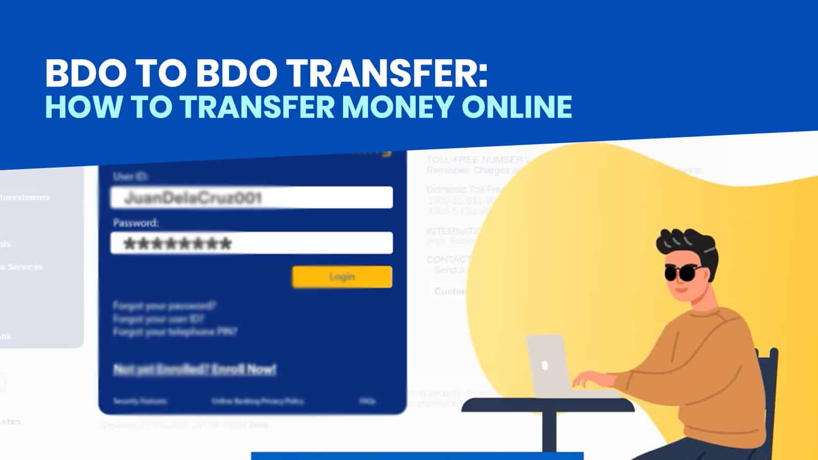 BDO to BDO: How to Transfer Money to Another BDO Account via Online Banking