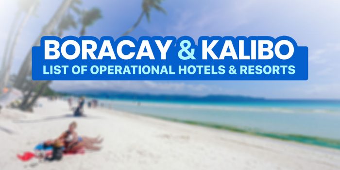 2023 BORACAY & KALIBO List of DOT-Accredited Hotels & Resorts