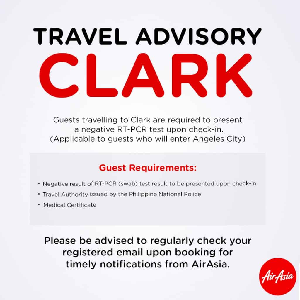 doha to clark travel requirements