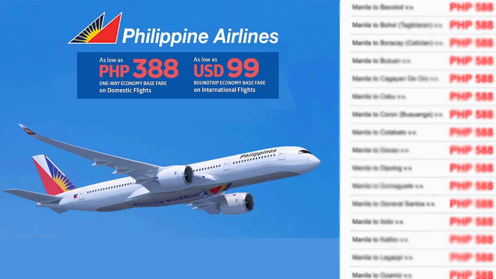 PHILIPPINE AIRLINES MID-YEAR SALE 2020: List of Covered Destinations – EXTENDED!