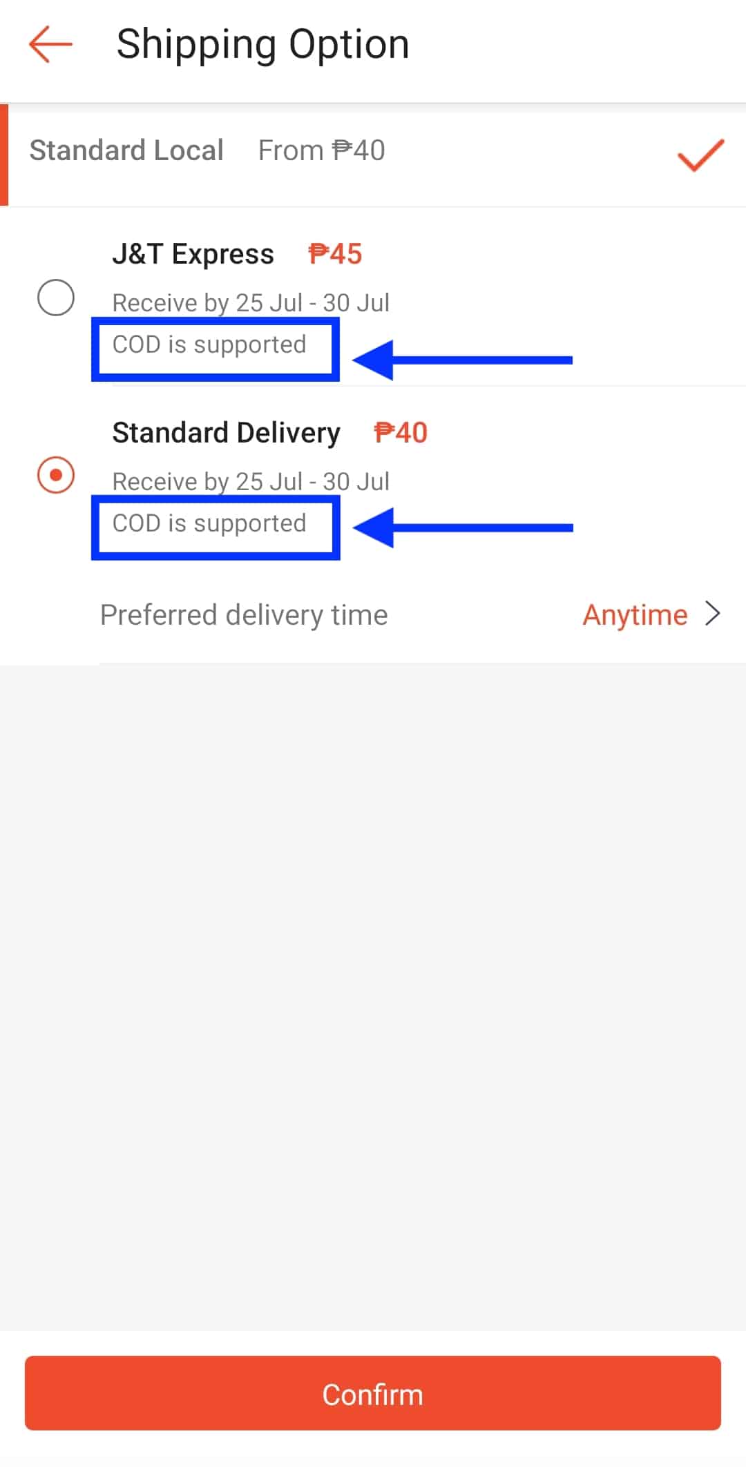 Shopee express delivery time