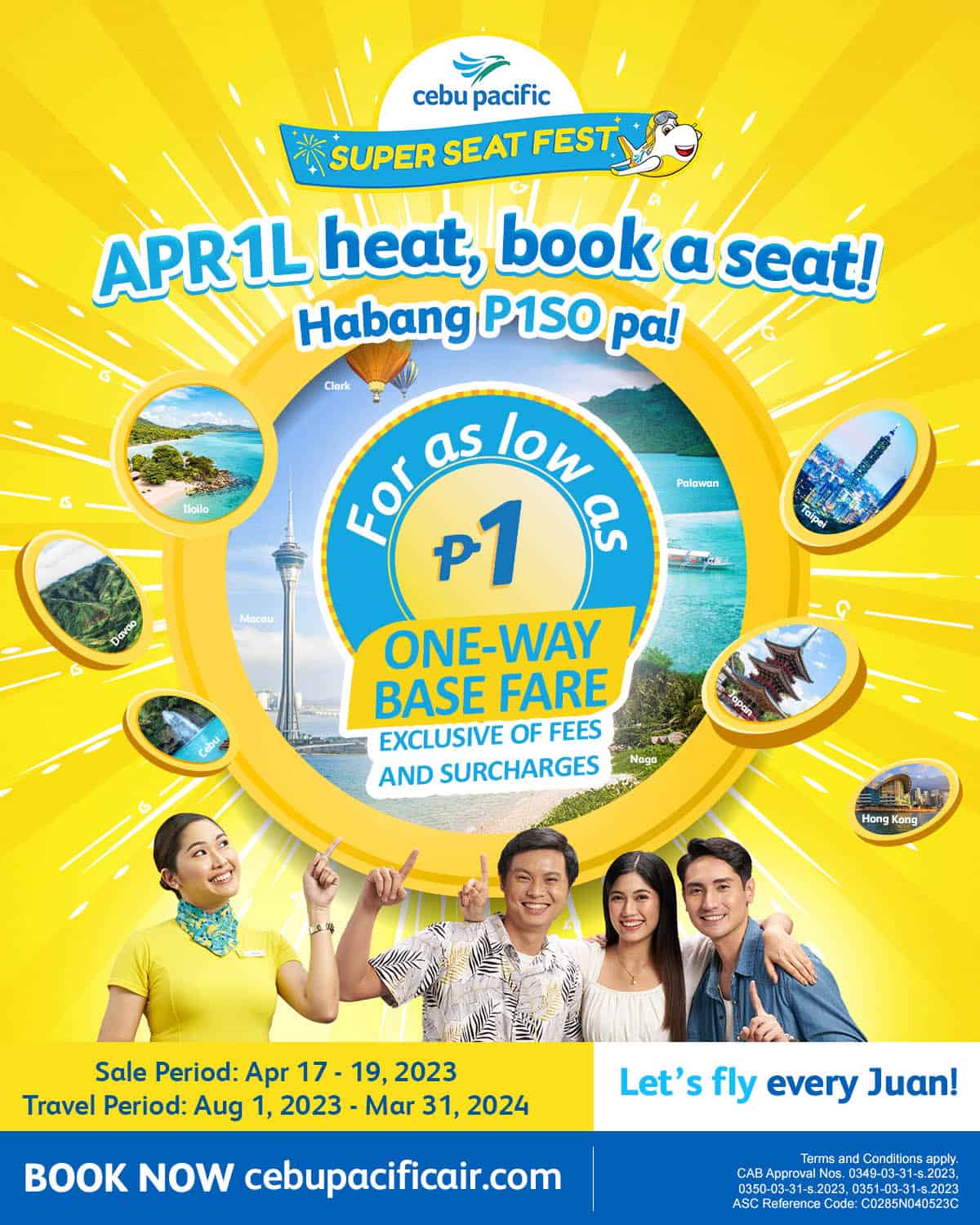 Cebu Pacific april 2023 2024 verkopen