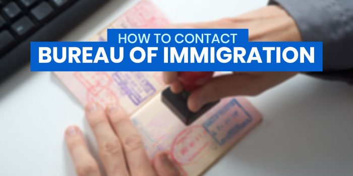 How to Contact the BUREAU OF IMMIGRATION in the Philippines