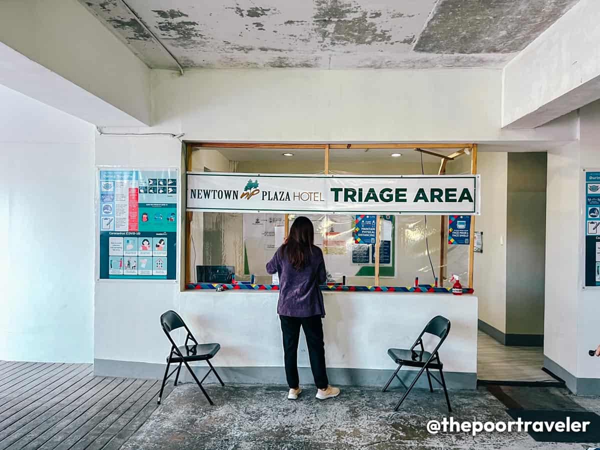 Triage at Newtown Hotel