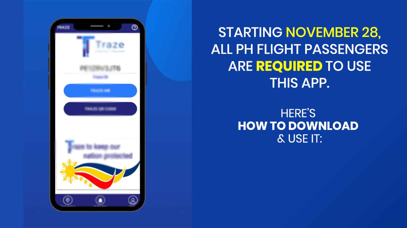 TRAZE APP: Where to Download, How to Register, How to Use at Airport