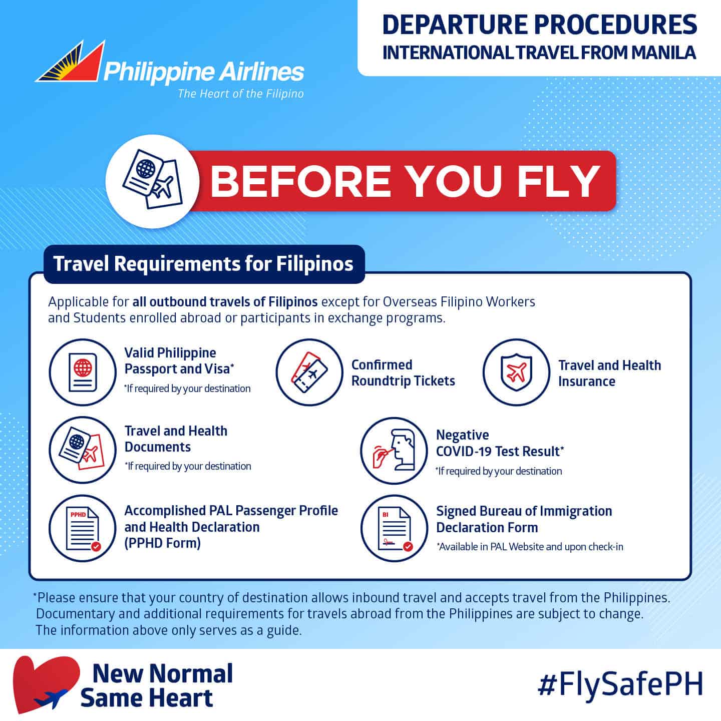 philippine airlines travel requirements for ofw