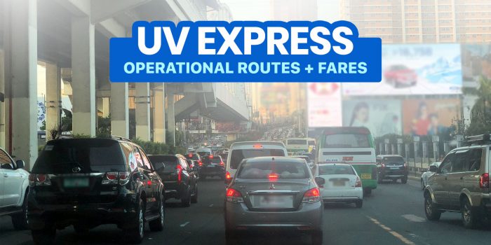 List of Operational UV EXPRESS ROUTES & FARES: Metro Manila, Rizal, Bulacan, Cavite & Laguna