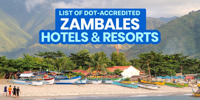 List of DOT-Accredited Hotels & Resorts in ZAMBALES & SUBIC