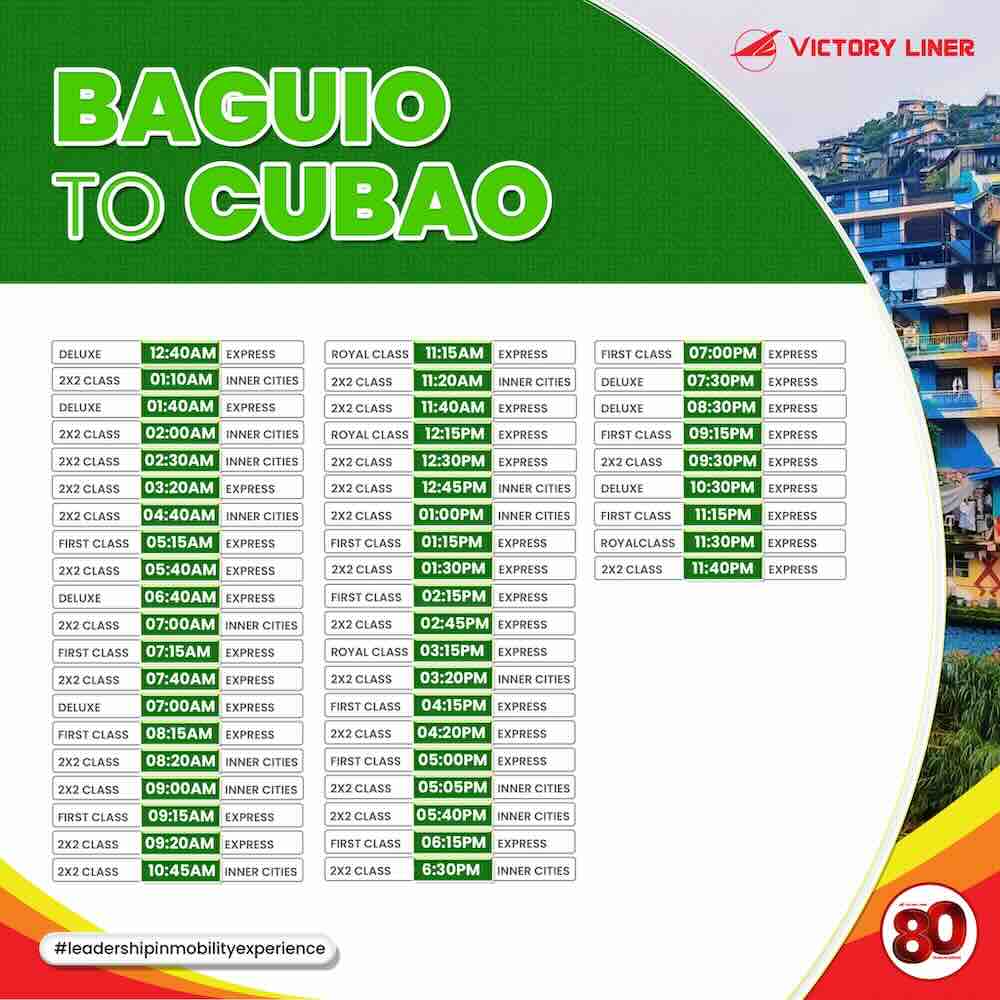 Baguio_Cubao Victory Liner