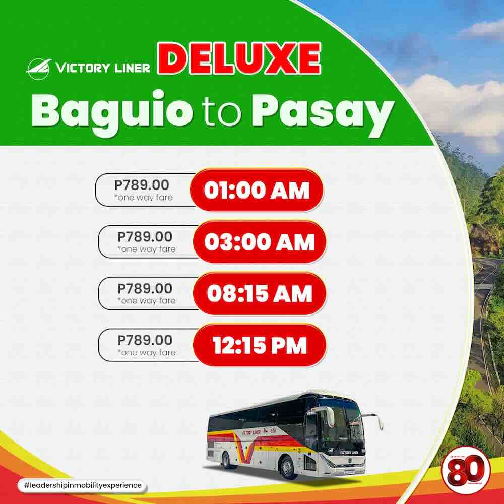 Baguio_Pasay Deluxe Victory Liner