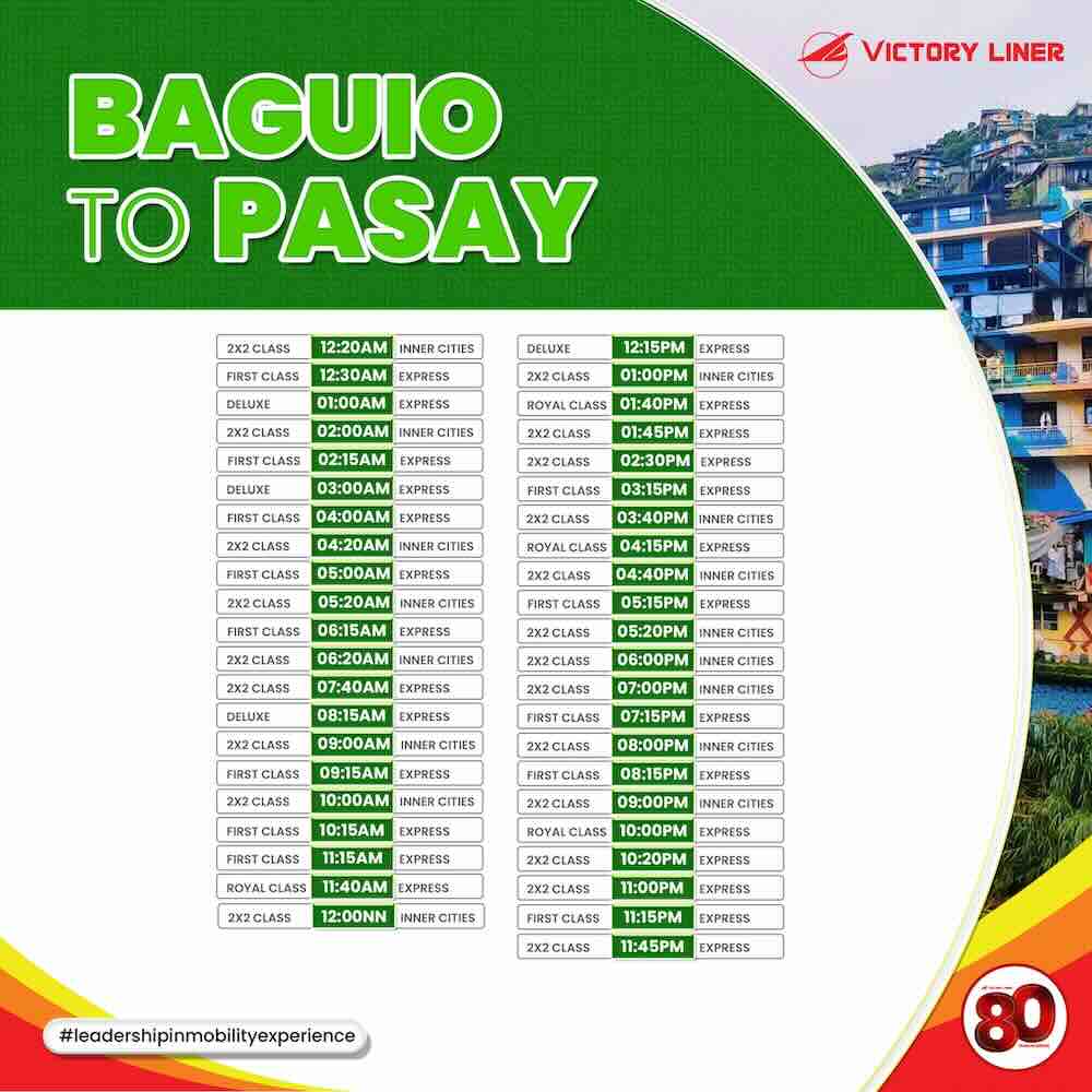 Baguio_Pasay Victory Liner