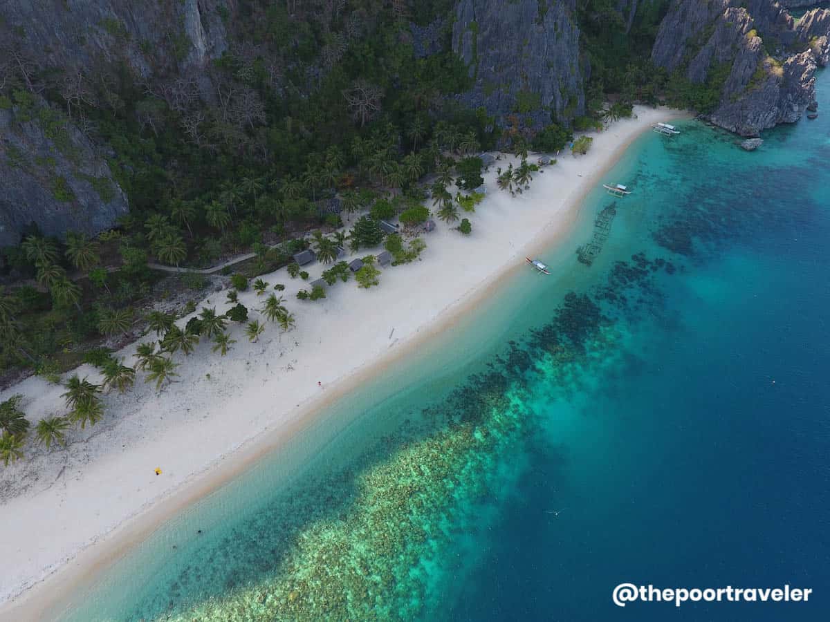 Drone shot of Black Island