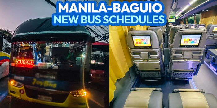2022 MANILA TO BAGUIO TO MANILA BUS SCHEDULE of Victory Liner, Genesis, JoyBus, Solid North