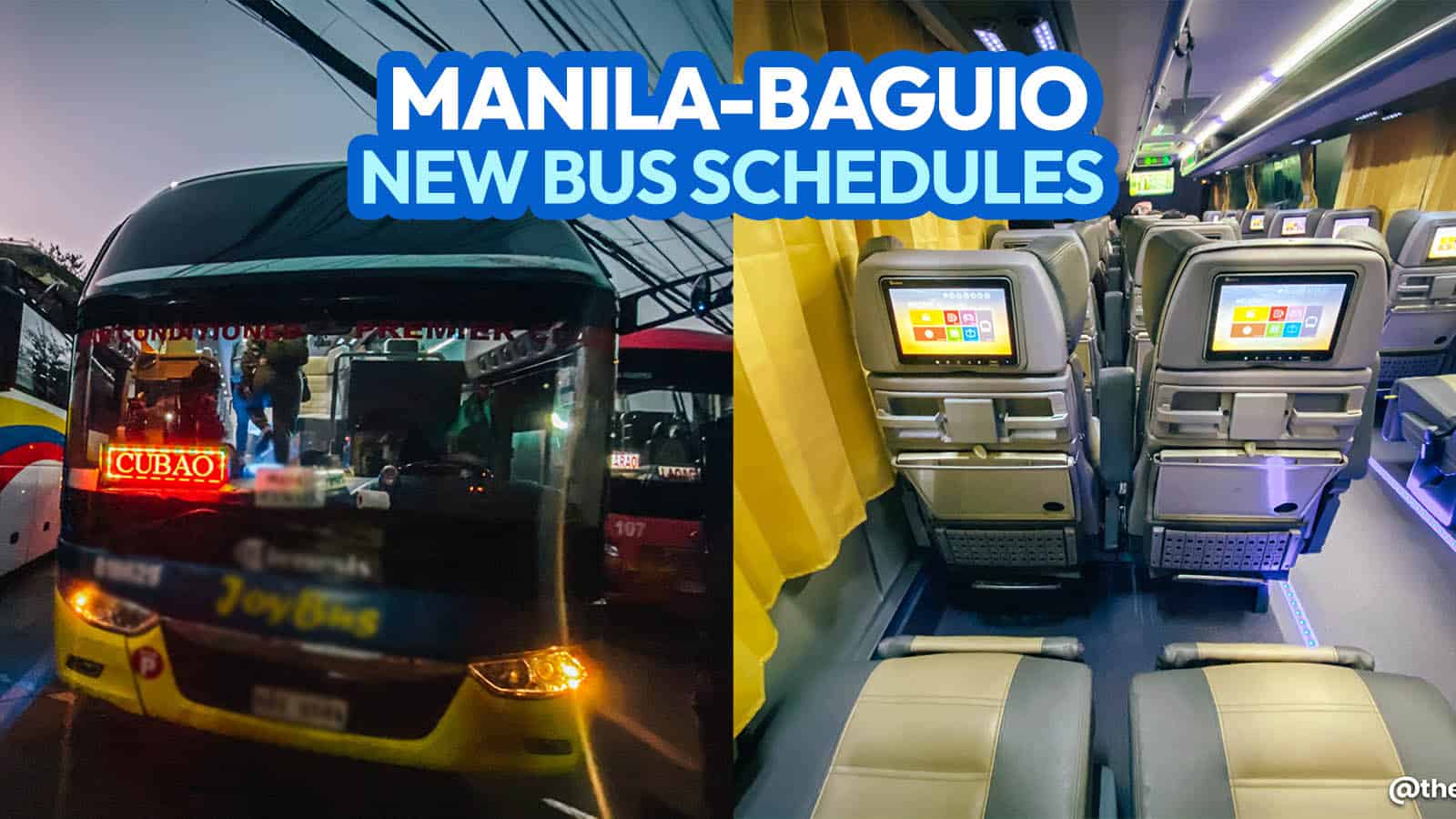 MANILA TO BAGUIO TO MANILA BUS SCHEDULE of Victory Liner, Genesis, JoyBus, Solid North