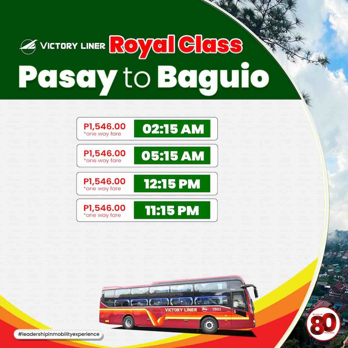 Pasay_Baguio Royal Class Victory Liner