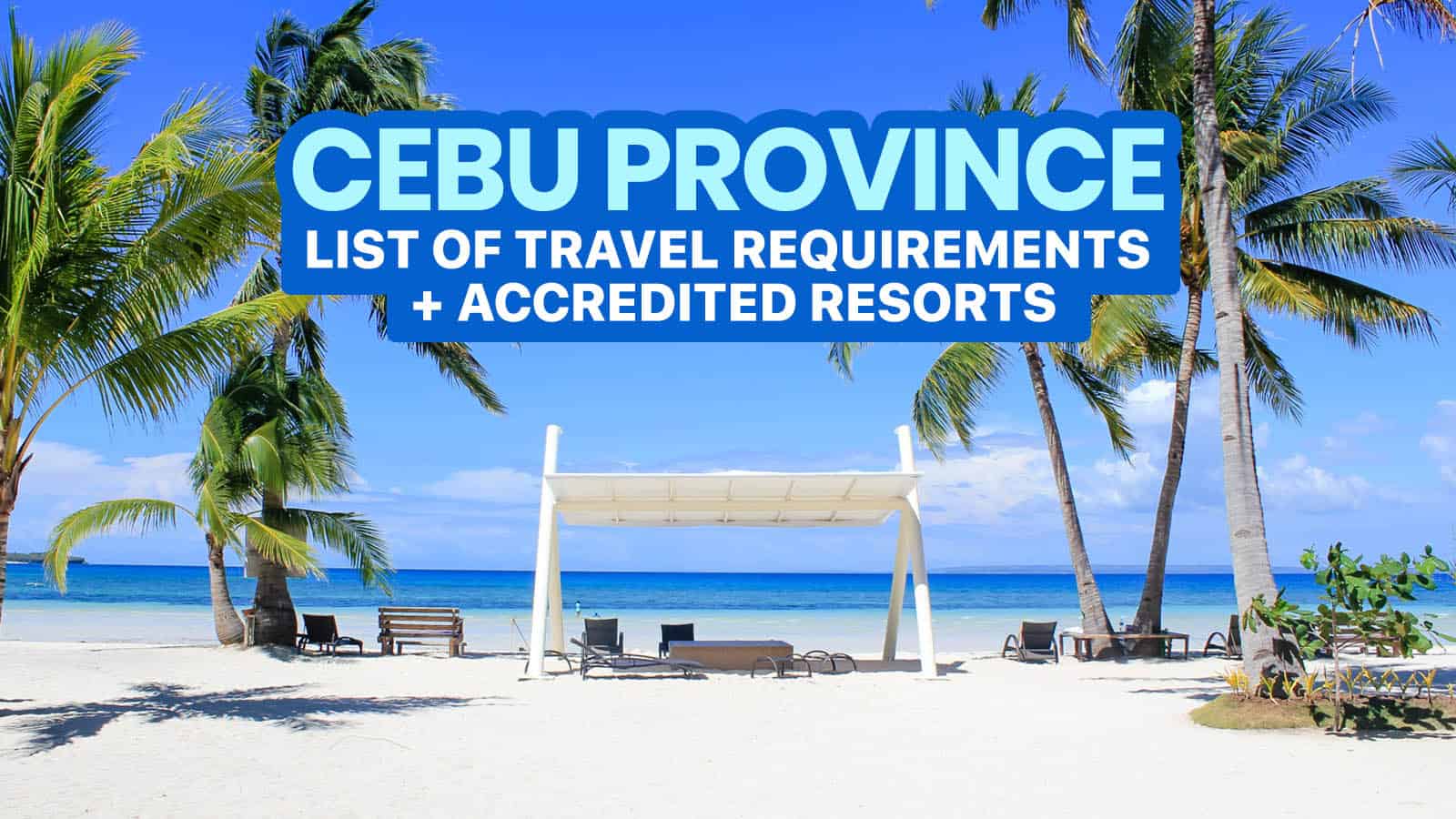 CEBU PROVINCE: List of DOT-Accredited Hotels & Resorts
