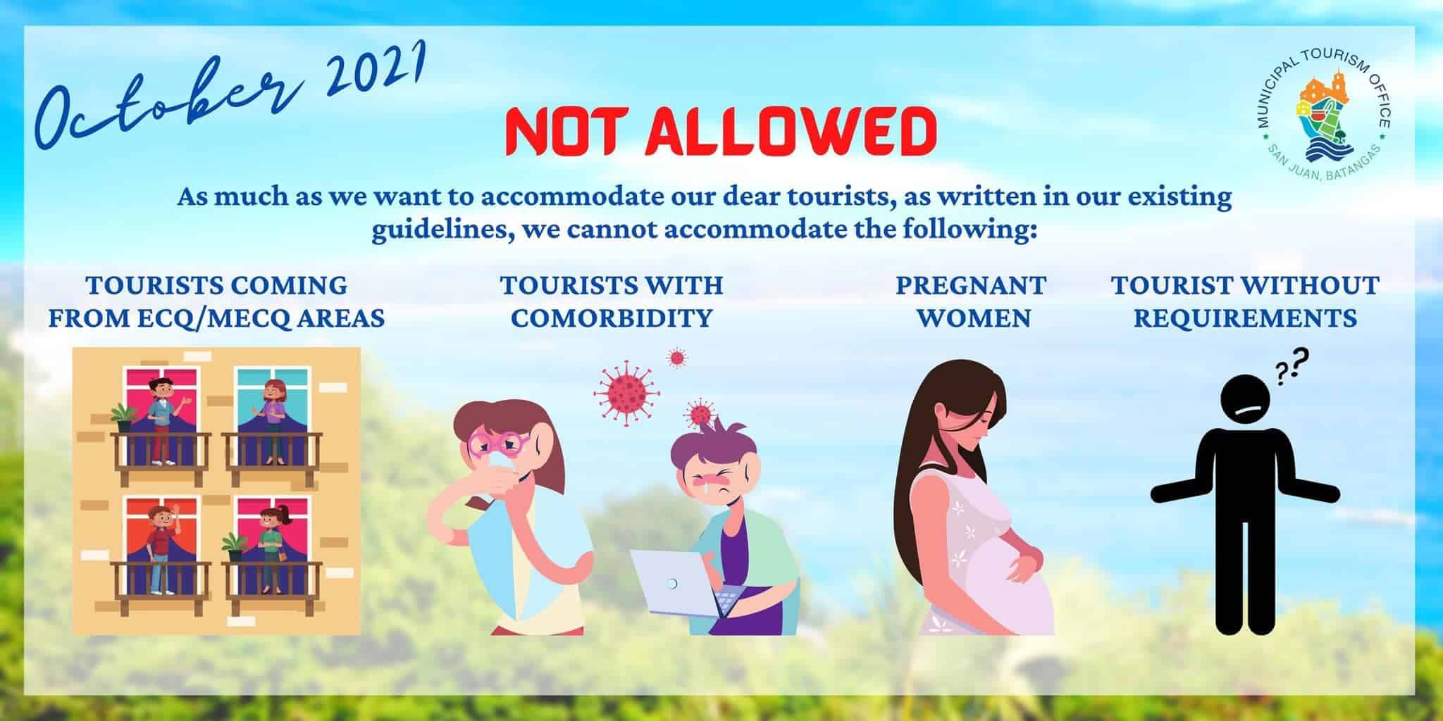 Laiya Prohibited Tourists 2021