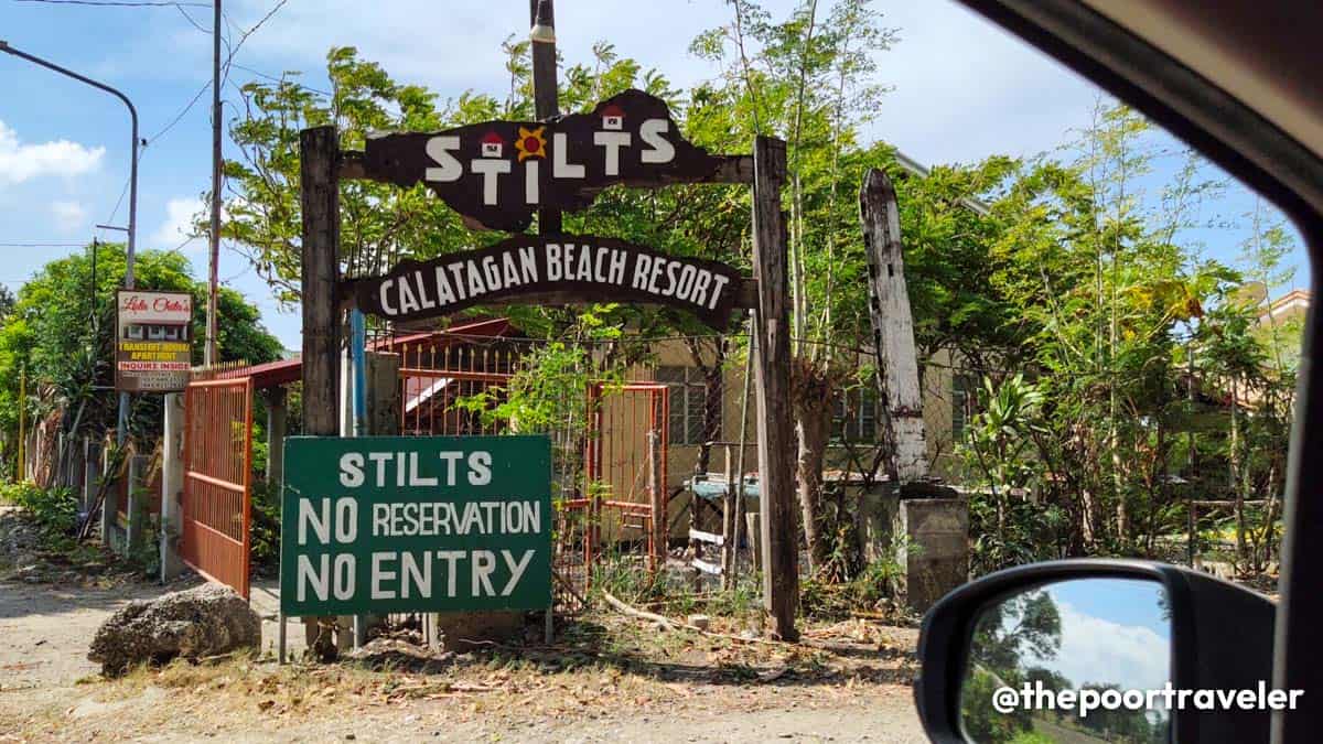 Stilts Calatagan Entrance