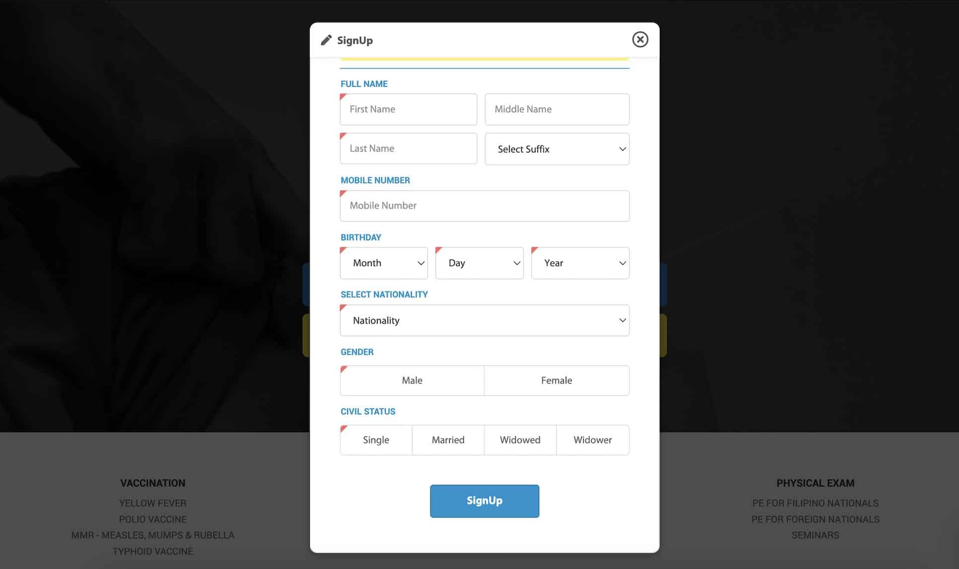 ICV Application Form