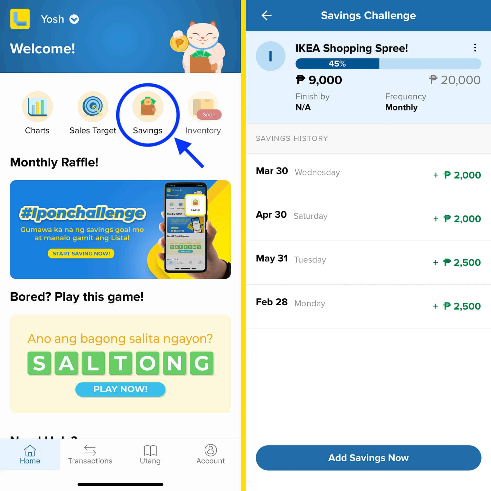 Lista App Savings IKEA