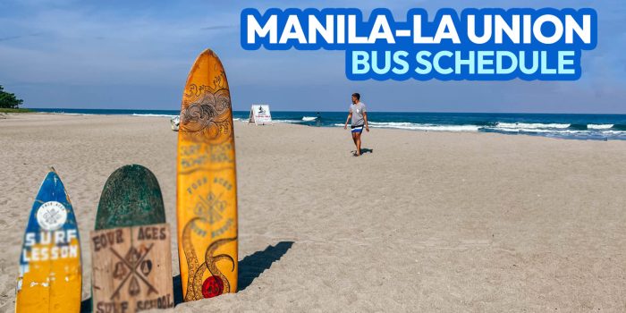 MANILA TO LA UNION Bus Schedule (Partas & Viron Transit)