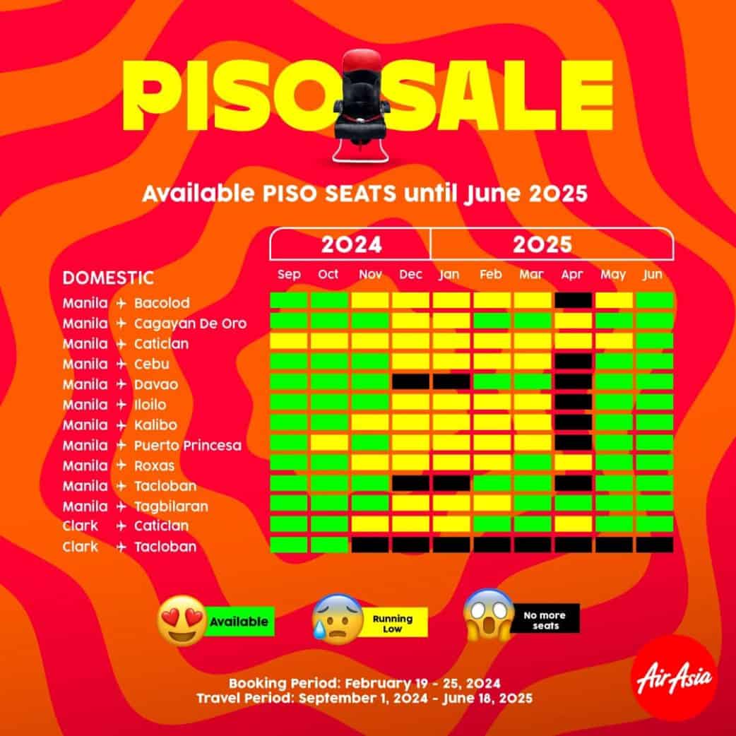 20242025 AIRASIA PROMOS & PISO SALE + How to Book Successfully The