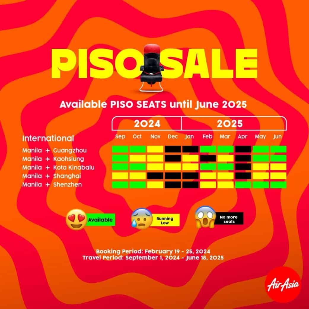 20242025 AIRASIA PROMOS & PISO SALE + How to Book Successfully The