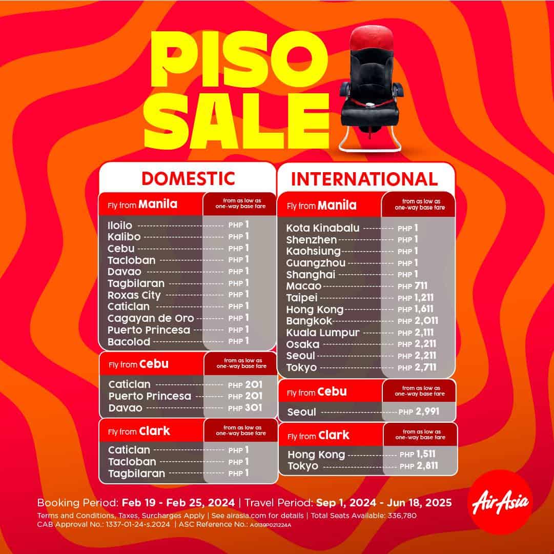 AirAsia Piso Sale