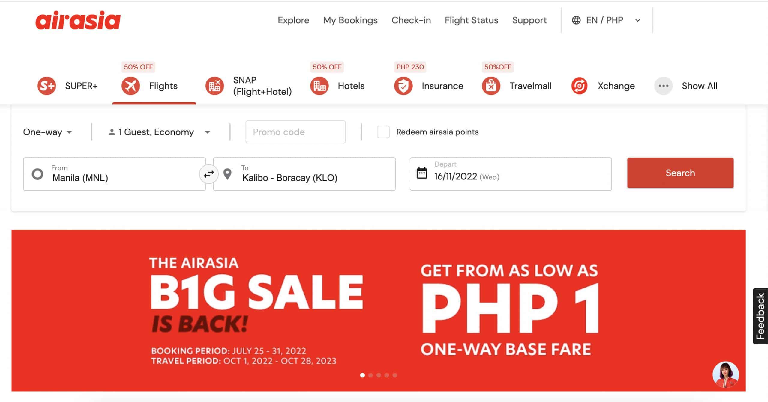 AirAsia website