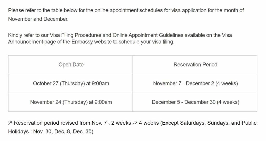 How to Schedule a KOREAN VISA APPLICATION Appointment (Korean Embassy