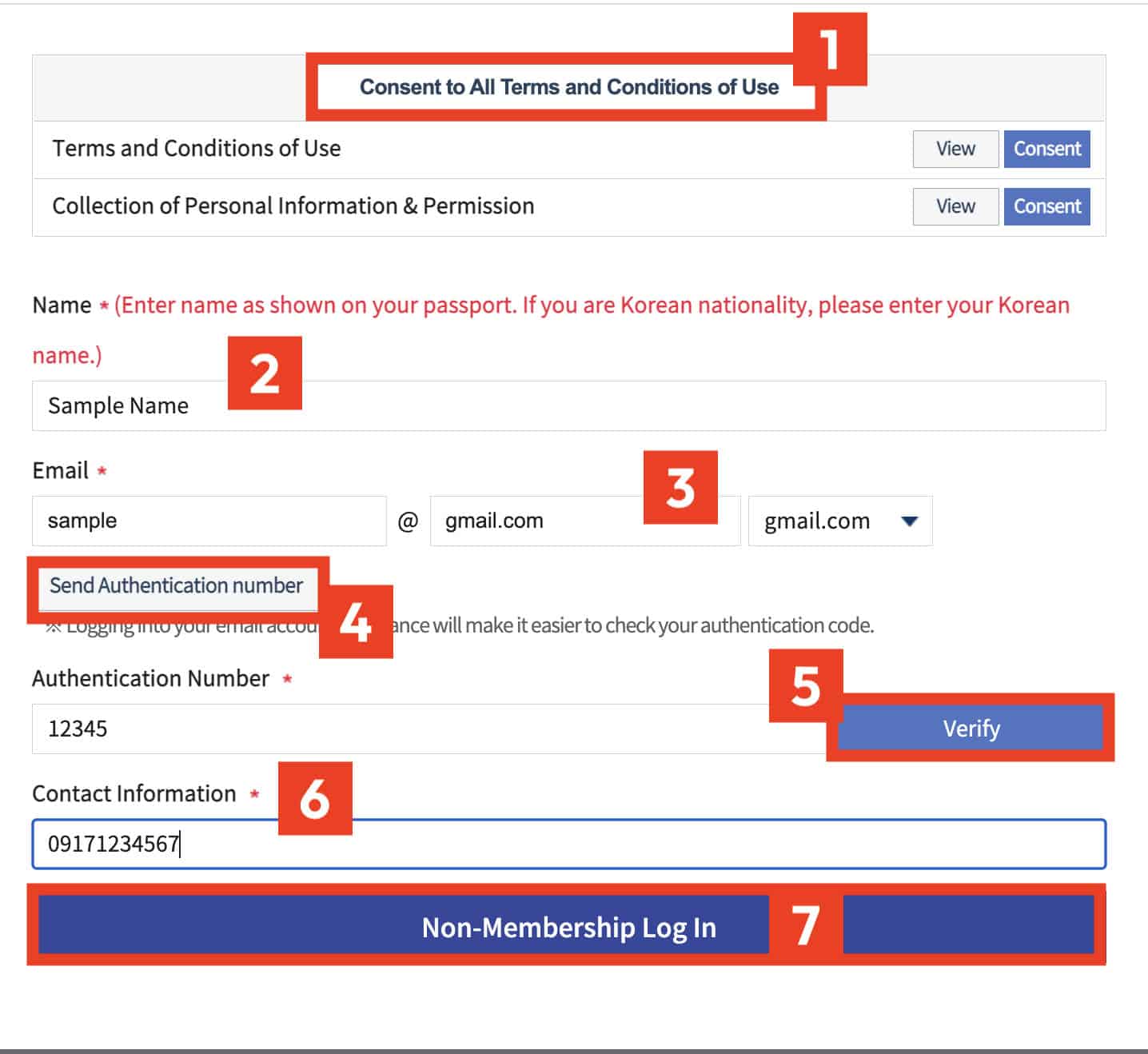 Korean Embassy Appointment Website