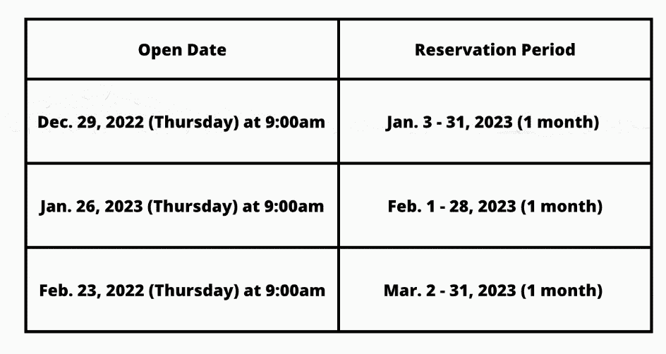 Korean Embassy Visa Appointment Schedule 2023 Q1