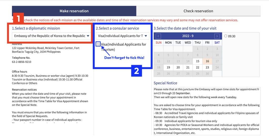 How to Schedule a KOREAN VISA APPLICATION Appointment (Korean Embassy