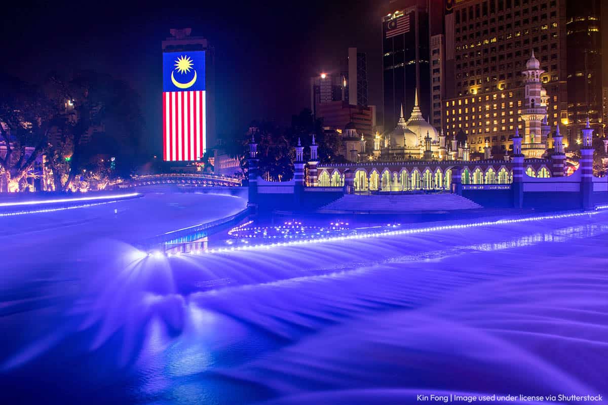 River of Life at Night Kuala Lumpur