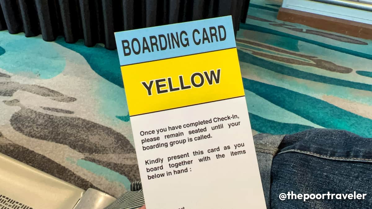 Royal Caribbean Boarding Card
