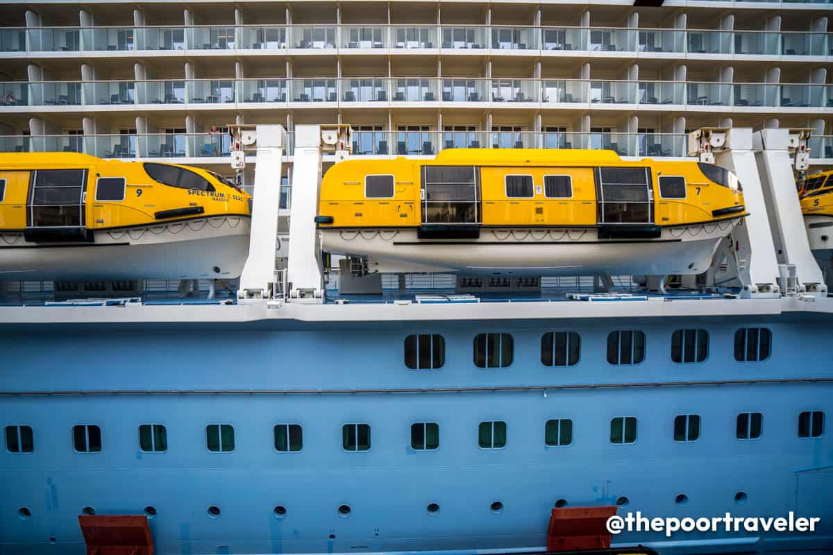 Spectrum of the Seas Life Boats