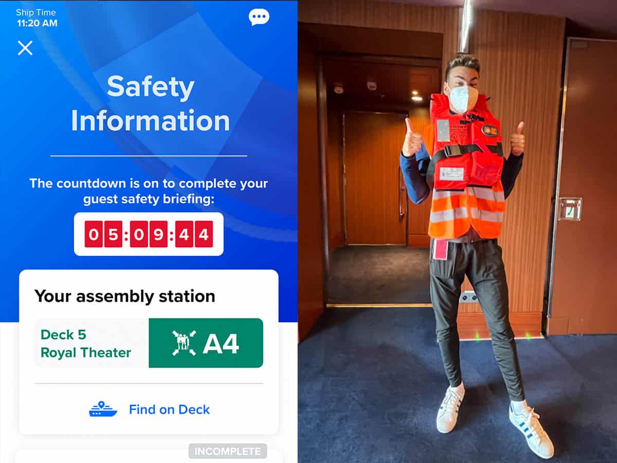 Spectrum of the Seas Safety Briefing